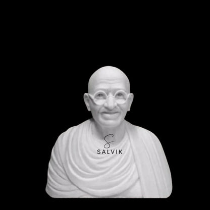 Marble Gandhi bust statue handcrafted in white marble
