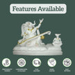 Marble Ganesh Idol with Veena – High Quality, Customizable & Hand Carved
