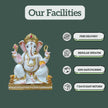 White Marble Ganesh Ji Murti 2 Feet with free delivery, safe packing, and easy returns from Salvik India