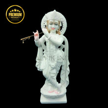 Marble Krishna Idol (12 Inch to 36 Inch) - Salvik | Marble Murti Manufacturers in India