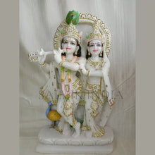 Marble Krishna Radha Statue handcrafted from Makrana marble