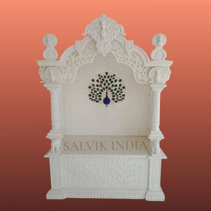 marble mandir for pooja room handcrafted elegant temple design