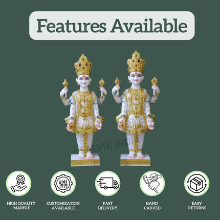 Marble Nar Narayan Statue 1