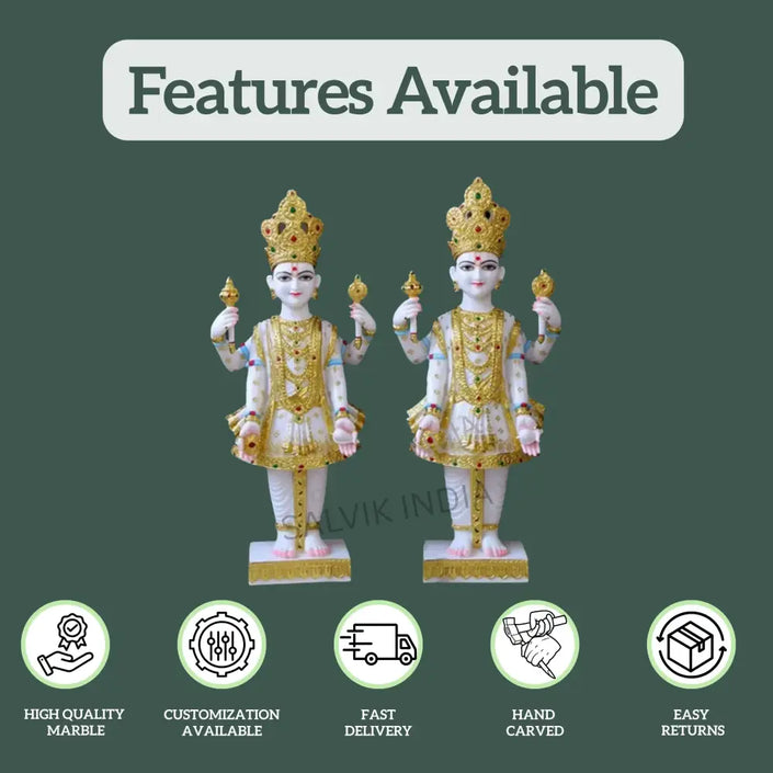 Marble Nar Narayan Statue 1
