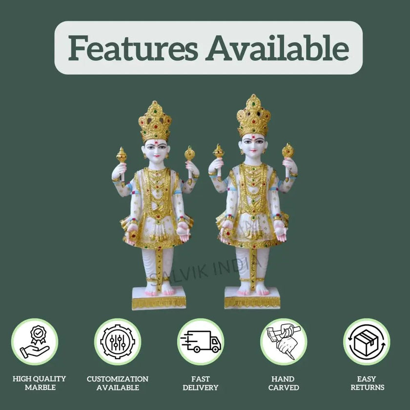 Marble Nar Narayan Statue – Divine Home & Temple Idol