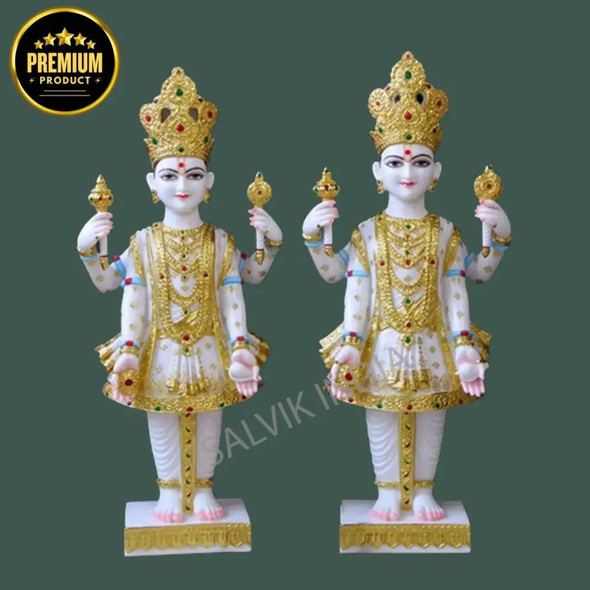 Marble Nar Narayan Statue  – Handcrafted Idol