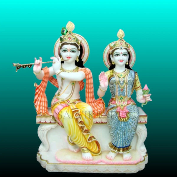 Marble Radha Krishna Murti 1