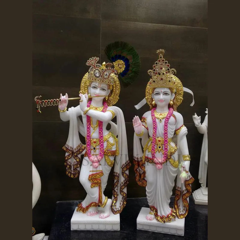 makrana marble radha krishna statue 