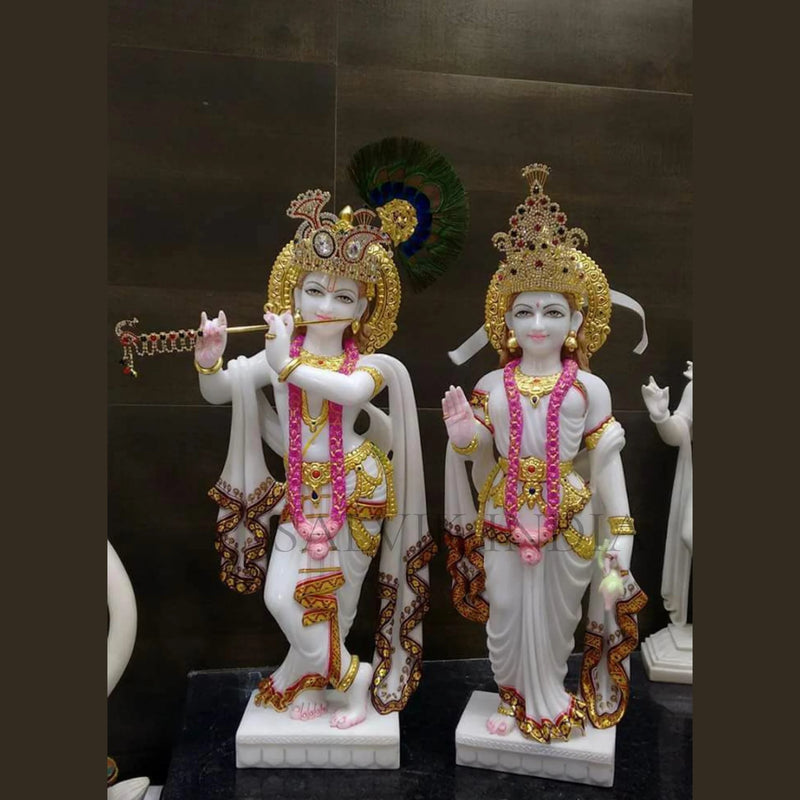 makrana marble radha krishna statue 