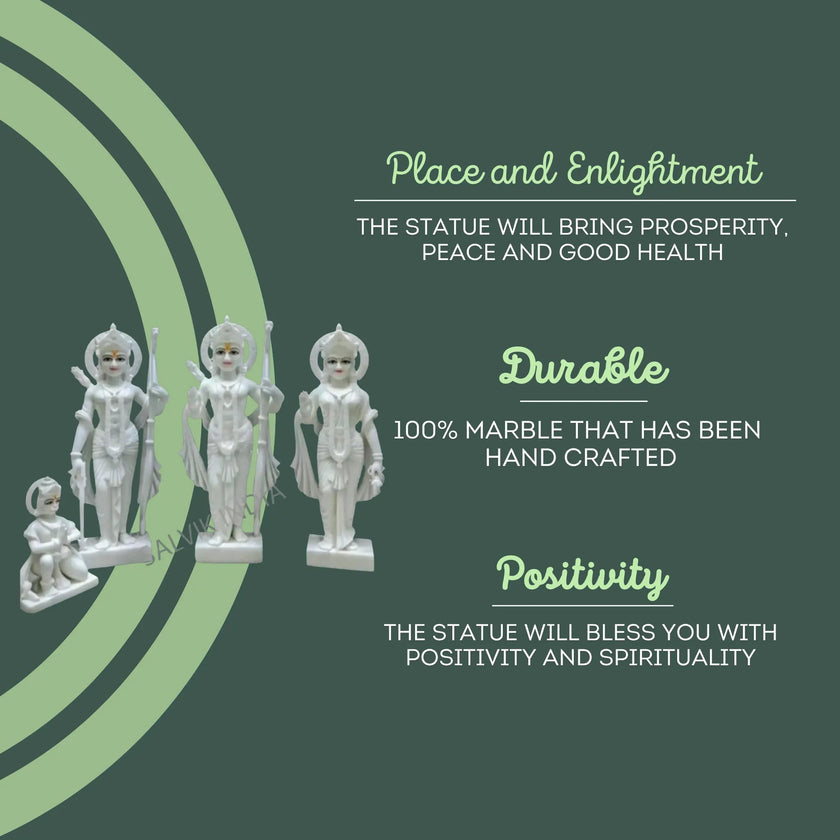 Marble Ram Darbar Statue - Salvik | Marble Murti Manufacturers in India