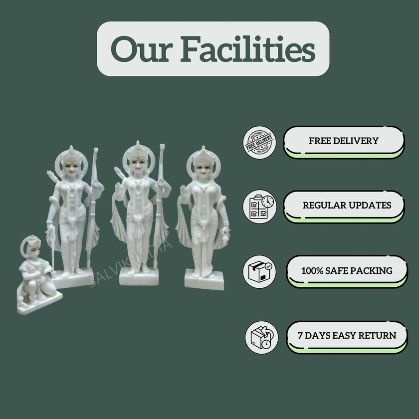 Marble Ram Darbar Statue - Salvik | Marble Murti Manufacturers in India