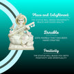 Marble Saraswati statue for home mandir and gifting