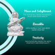 Marble Saraswati idol with swan base for temple decor