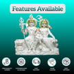 White marble Shiv Parivar statue for home temple