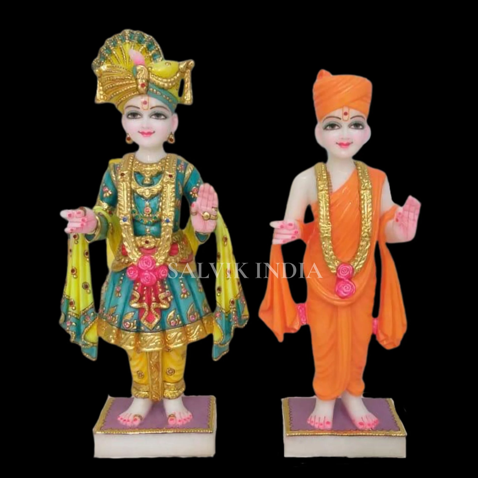 Marble Swami Narayan Statue (18 inch to 60 inch) - Salvik | Marble Murti Manufacturers in India