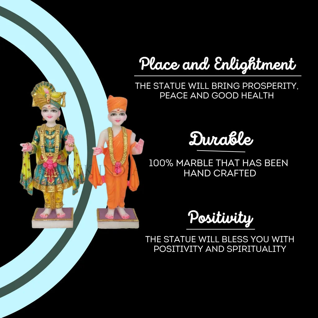 Marble Swami Narayan Statue (18 inch to 60 inch) - Salvik | Marble Murti Manufacturers in India