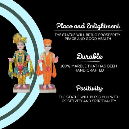 Marble Swami Narayan Statue (18 inch to 60 inch) - Salvik | Marble Murti Manufacturers in India