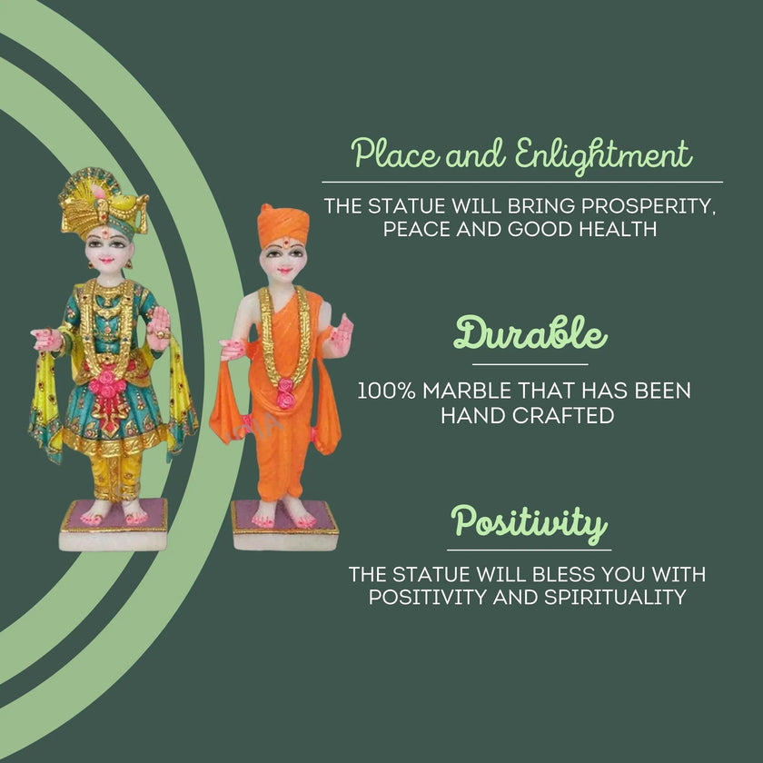 Marble Swami Narayan Statue (18 inch to 60 inch) - Salvik | Marble Murti Manufacturers in India