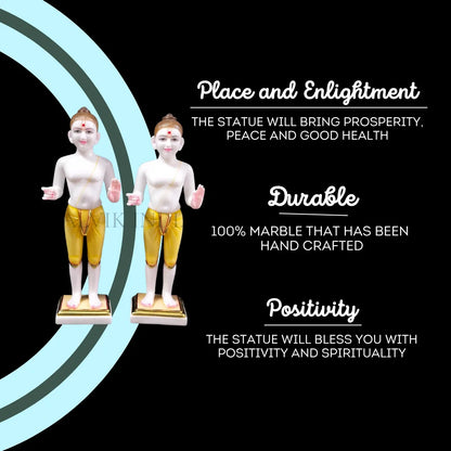 Swami Narayan Marble Statue placed in temple – divine marble idol