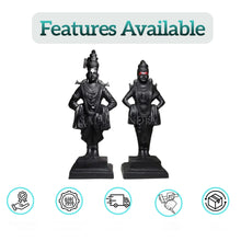 Marble Vitthal Rukmani Statue – Side View Premium Marble