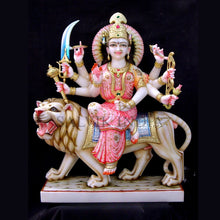 Mata Rani Murti Marble – Handcrafted Statue with Lion