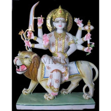 Nav Durga Marble Murti – Handcrafted Traditional Durga Statue