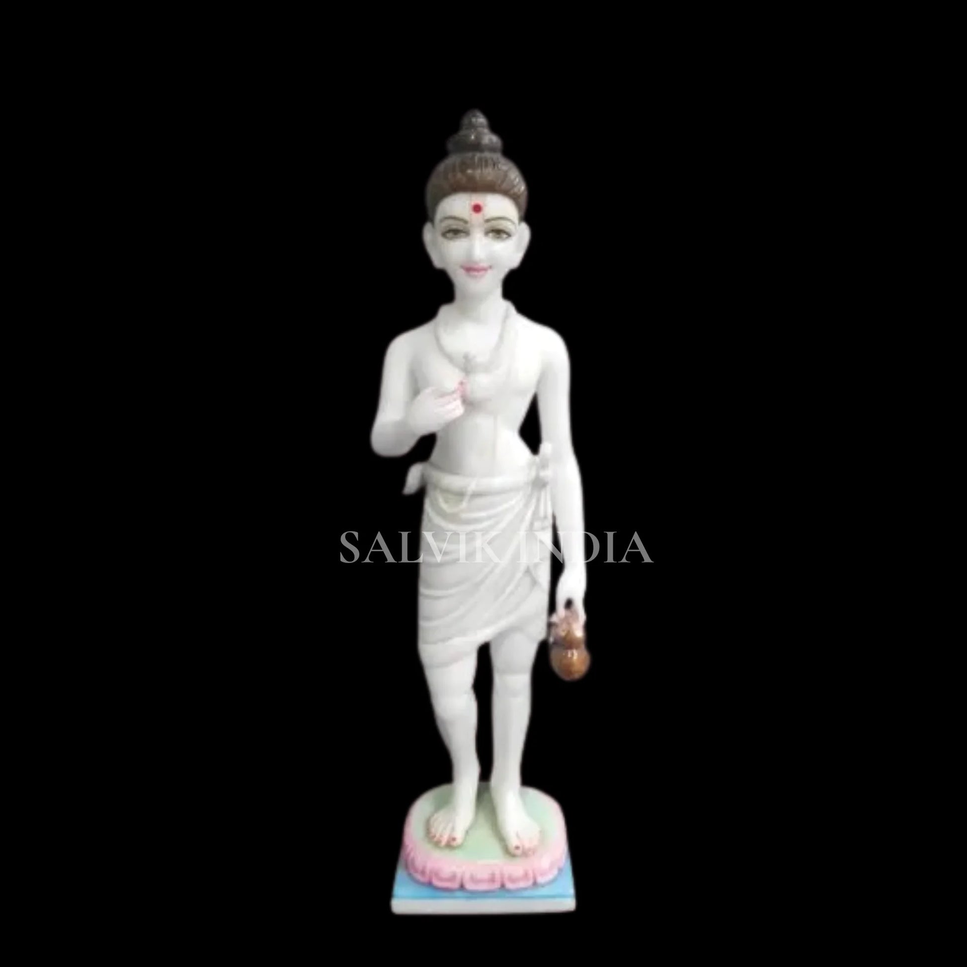 Neelkanth Varni Marble Murti – Handcrafted Marble Idol for Temple