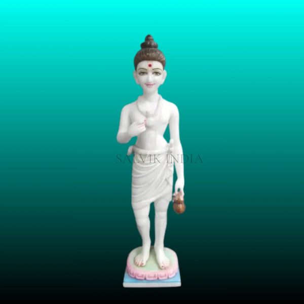 Neelkanth Varni Marble Murti – Handcrafted Marble Idol for Temple