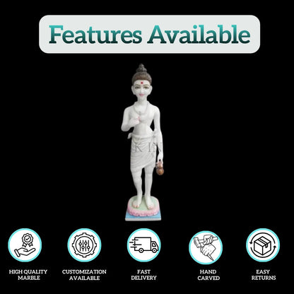 Neelkanth Varni Marble Murti  – Handcrafted Marble Idol