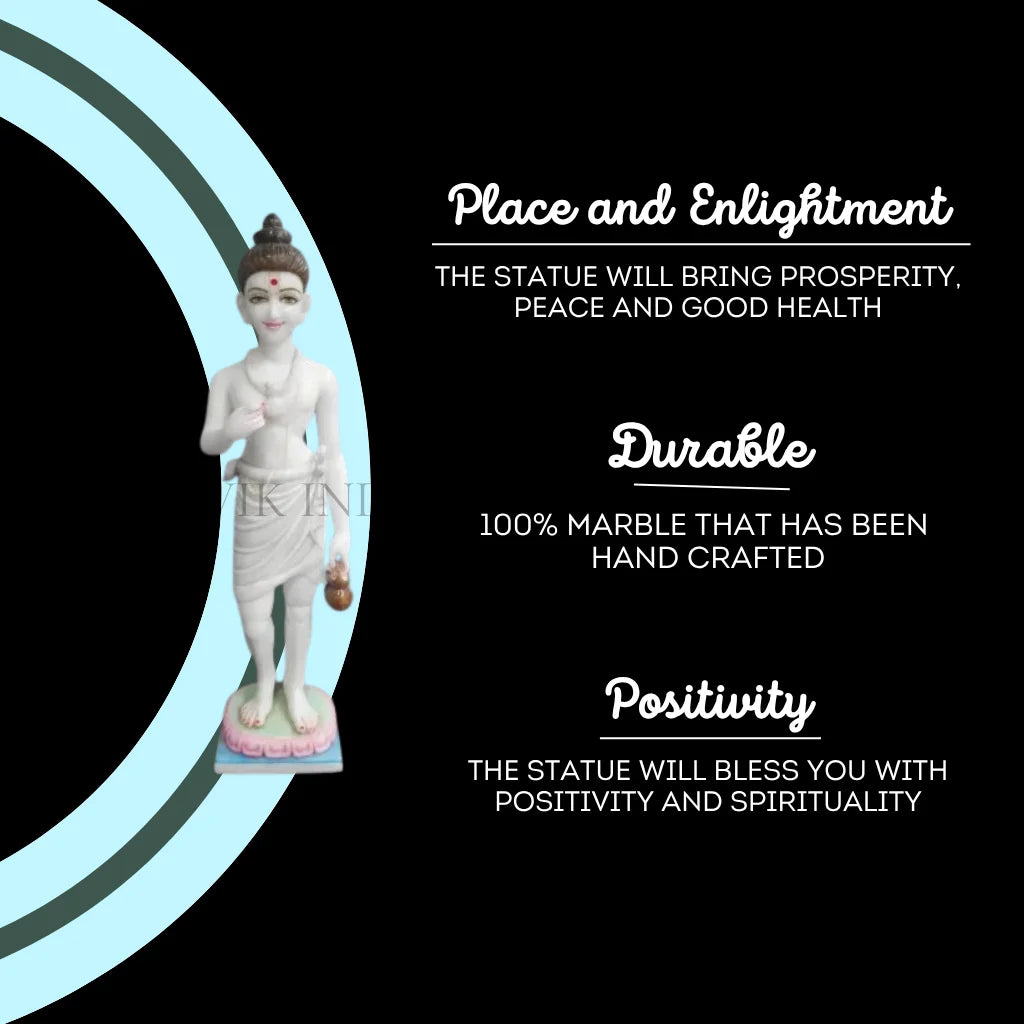 Neelkanth Varni Marble Murti – Premium Marble Statue