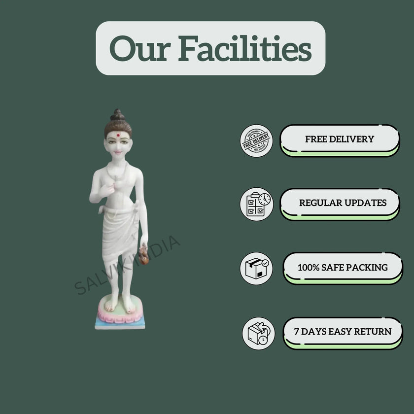 Neelkanth Varni Marble Murti – Premium Marble Statue