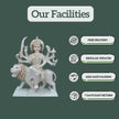 Durga Maa Marble Statue Detailing – Perfect for Pooja Room