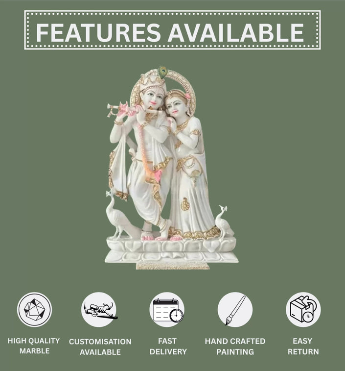 radha krishna idol Marble 1