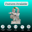 Radha Krishna Jugal Marble Statue with Cow – Side View Premium Marble