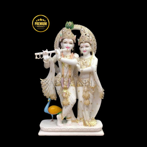 Radha Krishna Marble Idol