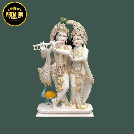 Radha Krishna Marble Idol