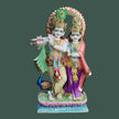 Handcrafted Radha Krishna Marble Moorti for Home Temple