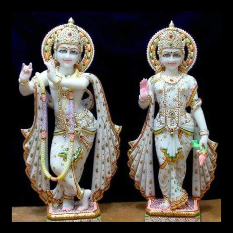 Radha Krishna marble murti premium marble