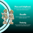 Beautiful 1 feet Radha Krishna marble statue, pure white marble idol for gifting