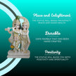 Radha Krishna Marble Statue Pair 24 Inch – Premium Temple Idol by Salvik India