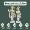 Large Radha Krishna Marble Murti for home and temple decor