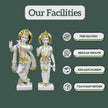 Big Size Radha Krishna Marble Statue made by skilled Jaipur artisans