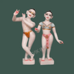 Radha Krishna Murti Marble back view – Elegant and finely carved marble statue