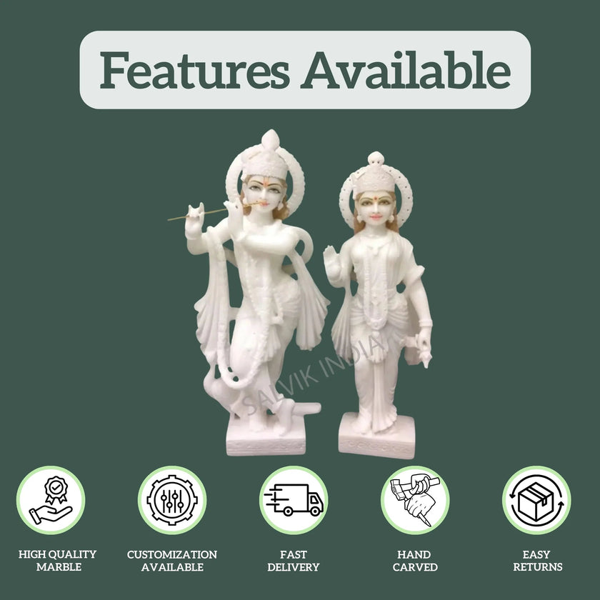 Radha Krishna Murti Marble 1