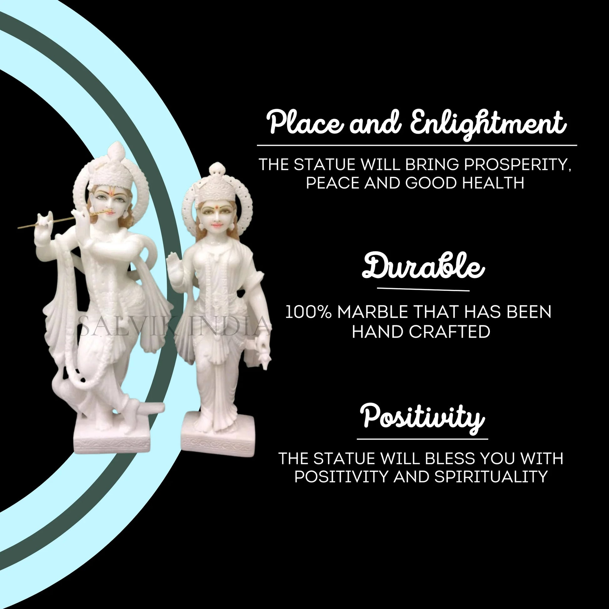 Radha Krishna Murti Marble 3