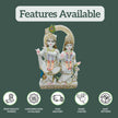 Close-up of Radha Krishna Murti Online showcasing fine marble craftsmanship