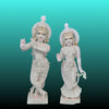 Radha Krishna white marble statue handcrafted idol