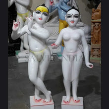 ISKCON Radha Krishna Marble Murti hand carved in Vietnam marble
