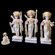 Ram Darbar Marble Idol with Sita, Lakshman & Hanuman