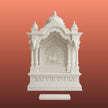 Royal Marble Temple for Home in Pure Makrana Marble 